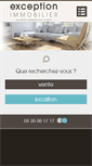 Mobile Screenshot of exception-immo.com